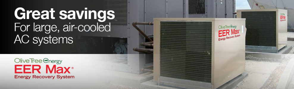 Great savings for large, air-cooled AC systems